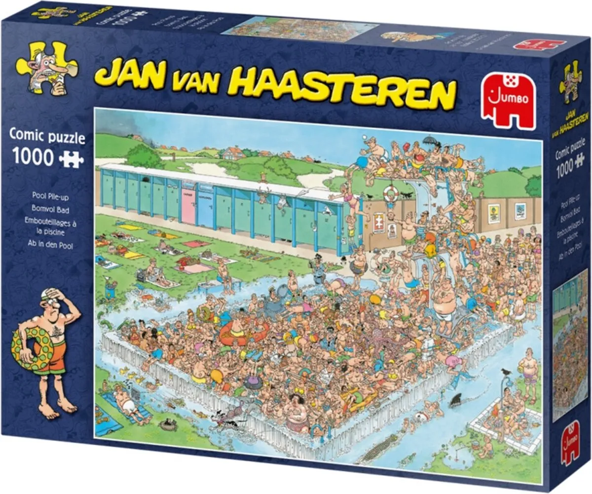 Jan van Haasteren Bomvol Bad Puzzel 1000 Stuks - Meerkleurig
