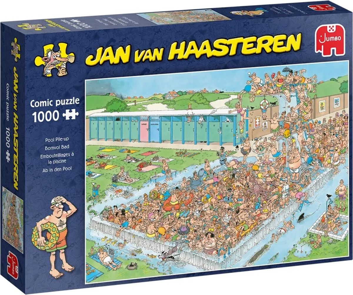 Jan van Haasteren Bomvol Bad Puzzel 1000 Stuks - Meerkleurig
