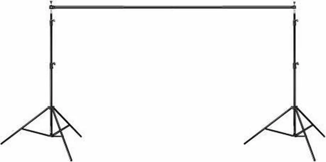 Bresser BR-BGS1 Achtergrondsysteem 3x4m - 2 Statieven - 2 Balken - Arctic White Doek