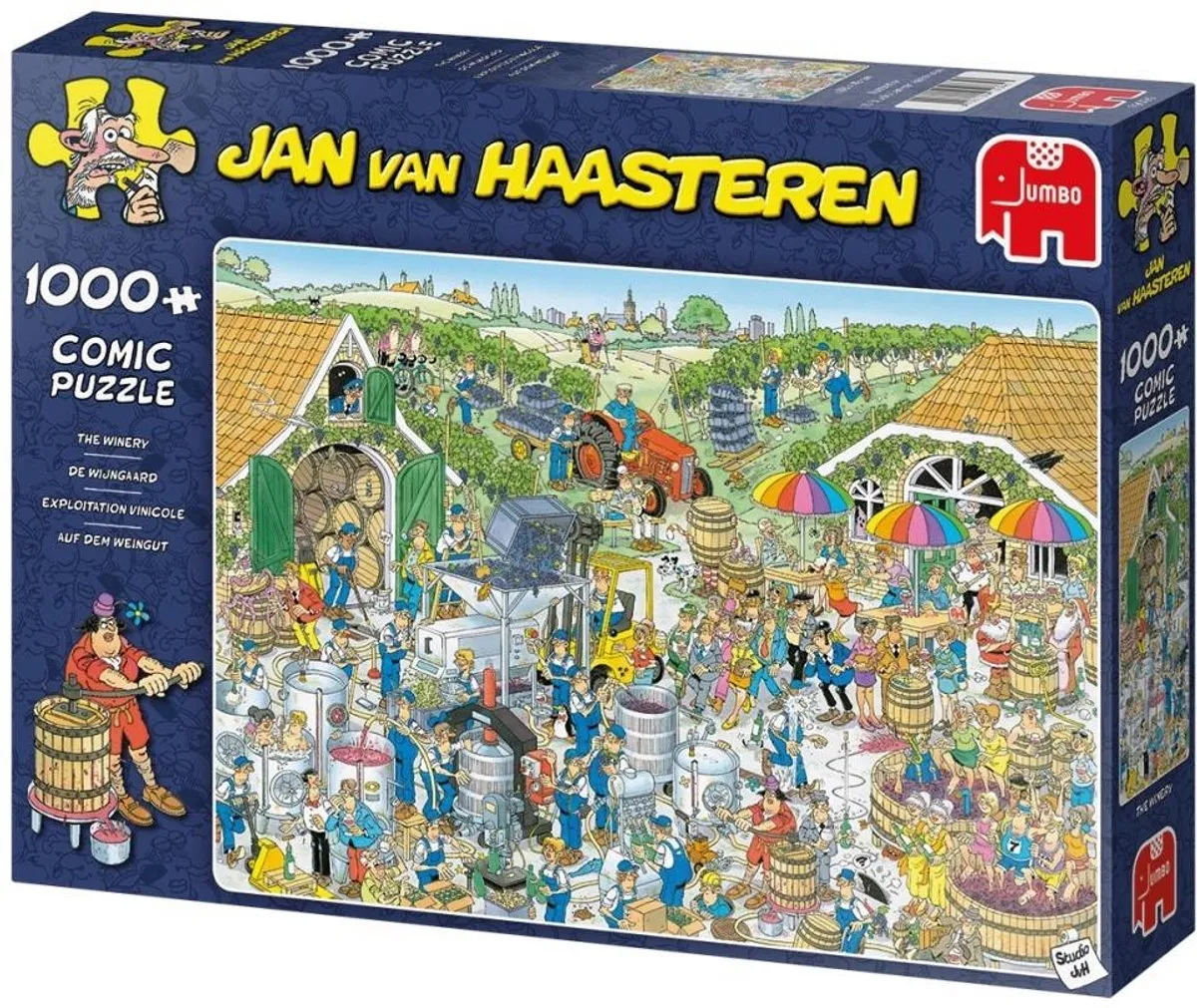 Jan van Haasteren De Wijngaard Legpuzzel 1000 Stuks - Meerkleurig