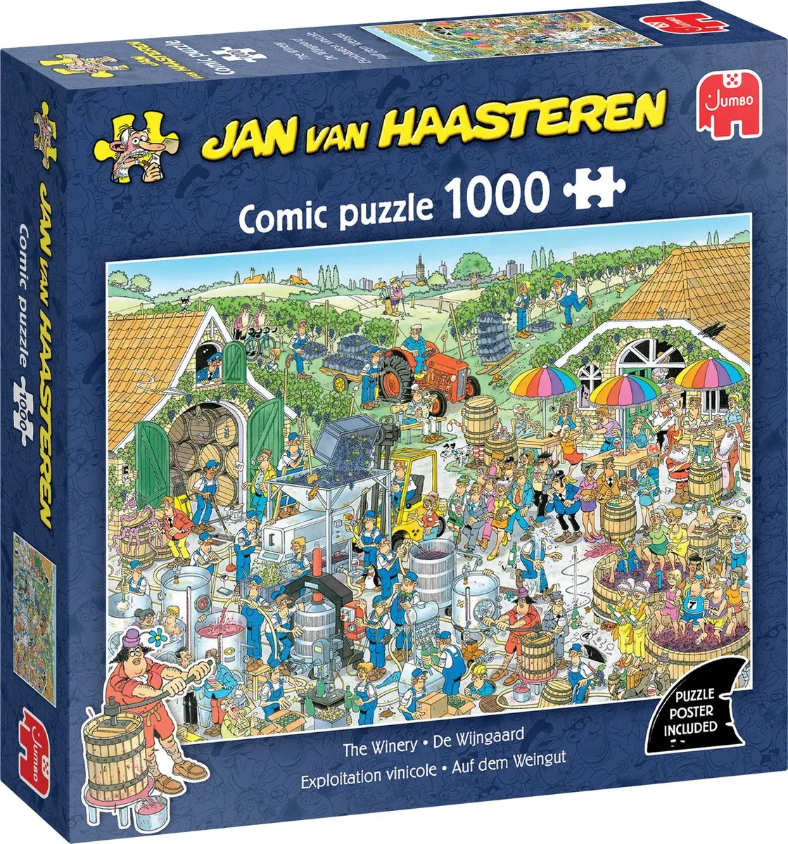Jan van Haasteren De Wijngaard Legpuzzel 1000 Stuks - Meerkleurig