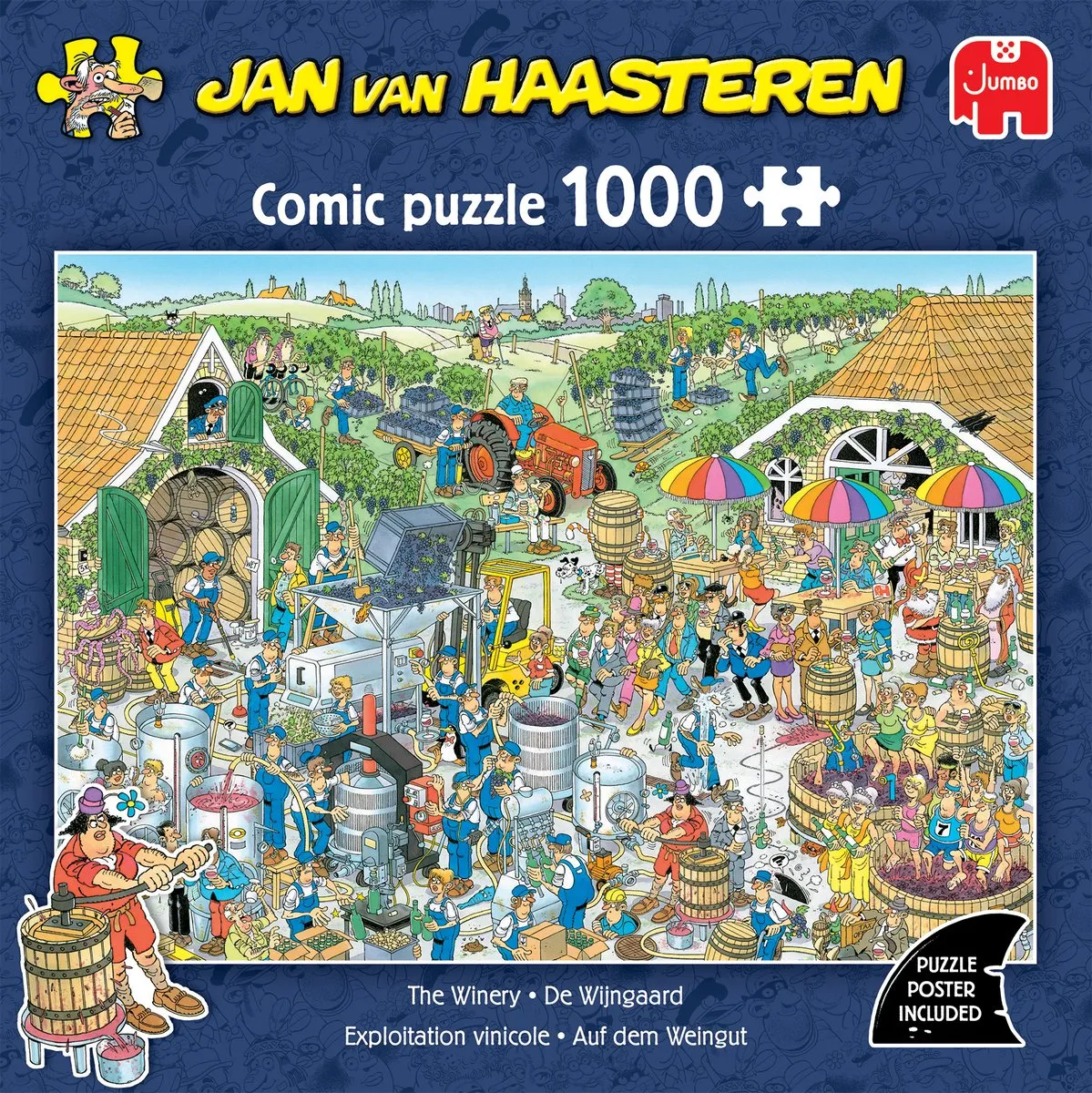 Jan van Haasteren De Wijngaard Legpuzzel 1000 Stuks - Meerkleurig