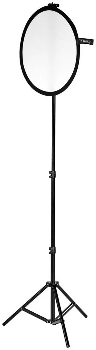 Caruba LS-7 Lampstatief - Aluminium Reflectorhouder 90-220cm - Zwart