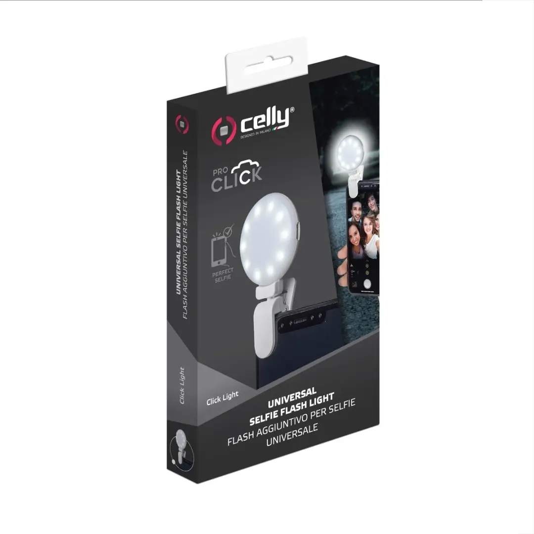 Celly Clicklight Selfie Flitslicht - Wit