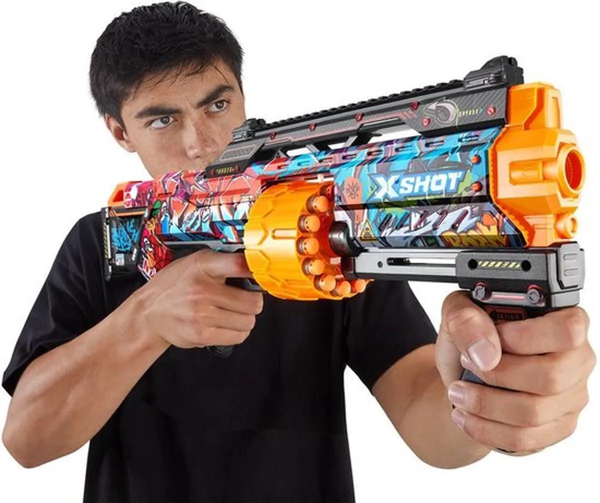 XSHOT X-Shot Skins Last Stand Dartset - 16 Darts - Blauw