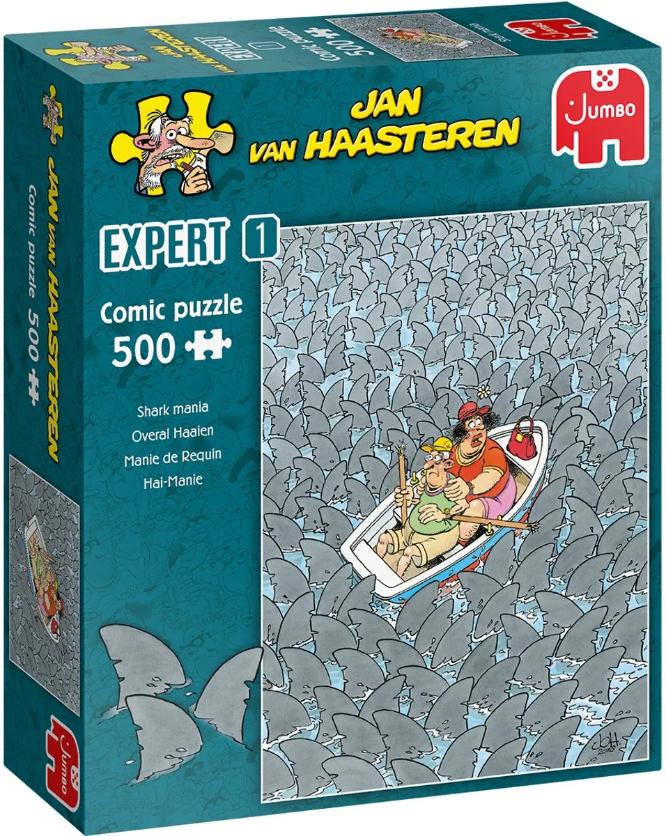 Jan van Haasteren Expert 1 Overal Haaien Puzzel 500 Stuks