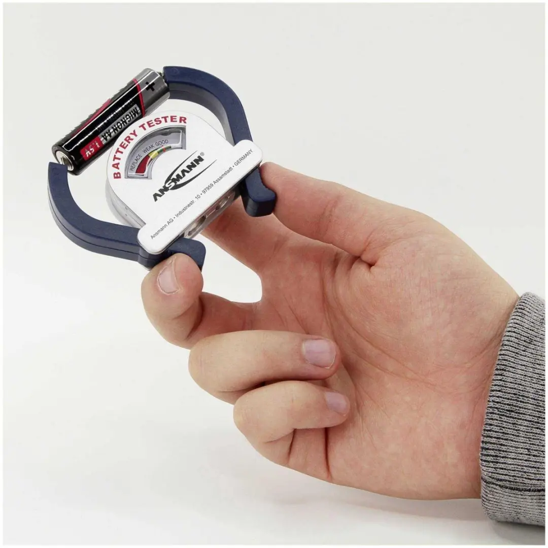 Ansmann Battery Tester 4000001 - 9V/D/Knoopcel/AAA/C/AA