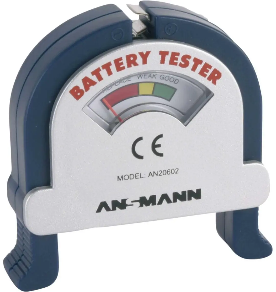Ansmann Battery Tester 4000001 - 9V/D/Knoopcel/AAA/C/AA