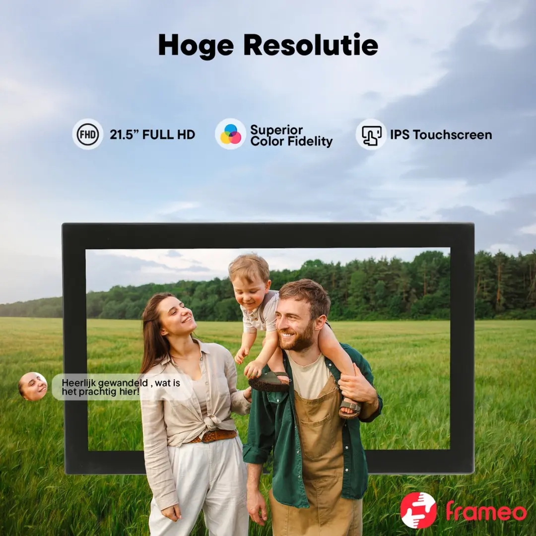 Denver Digitale Fotolijst PFF2160B 21.5" - Full HD - 32GB - IPS Touchscreen - Zwart