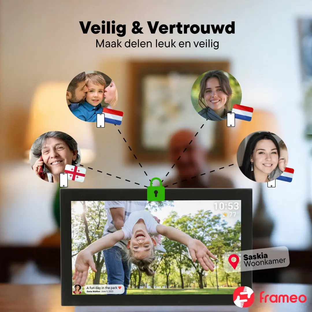 Denver Digitale Fotolijst PFF2160B 21.5" - Full HD - 32GB - IPS Touchscreen - Zwart - afbeelding 6 van 6
