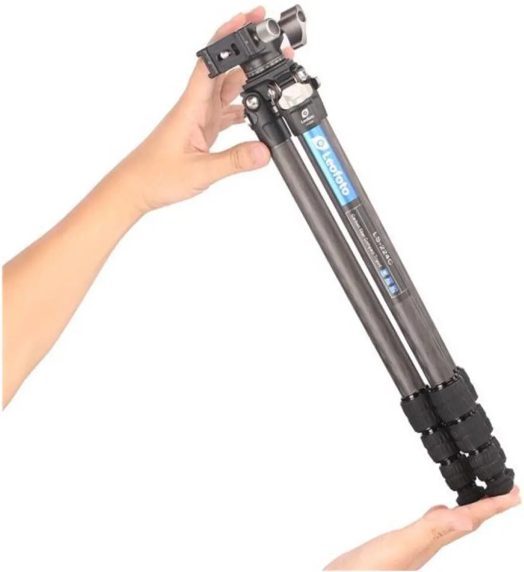 LeoFoto LS-224C Carbon Ranger Statief - LH-25 Balhoofd - Zwart