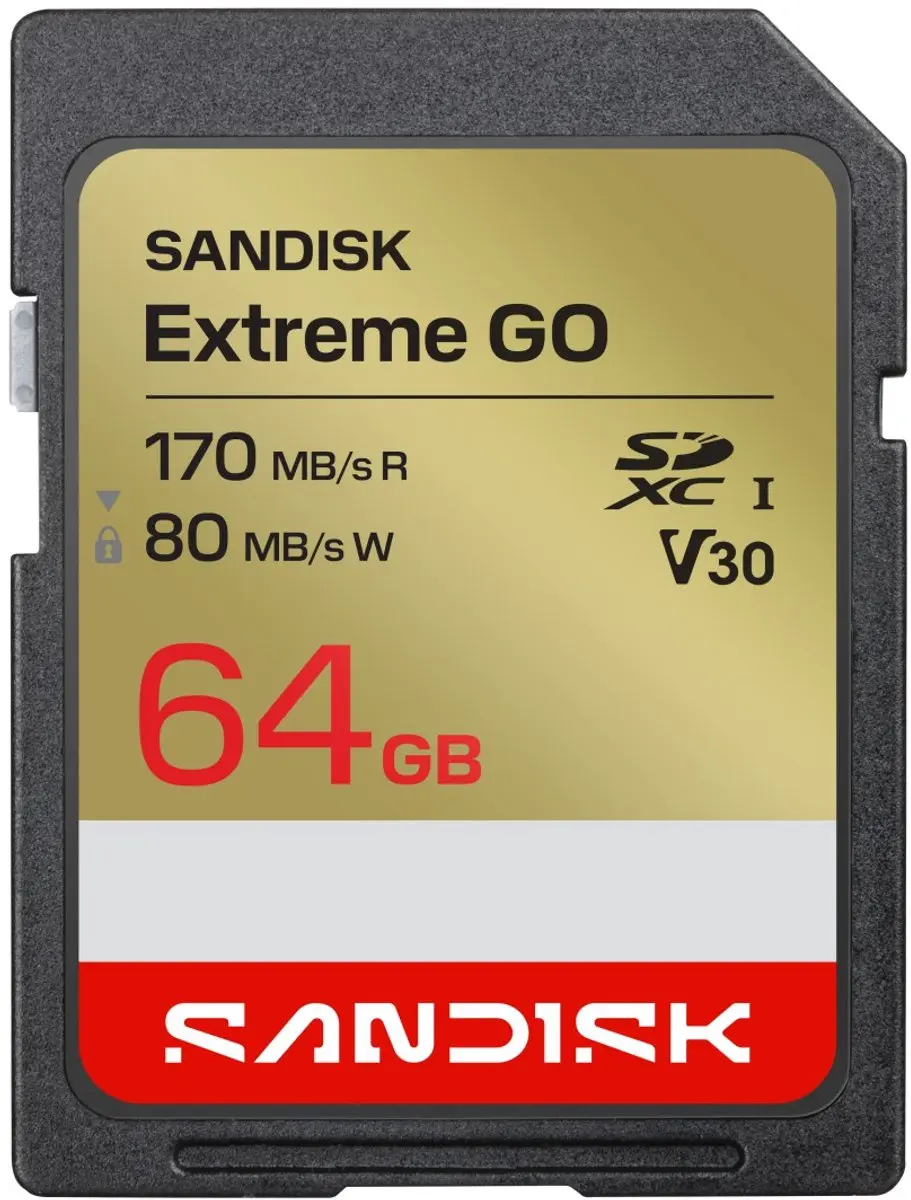 SanDisk SDXC Extreme GO 64GB Geheugenkaart