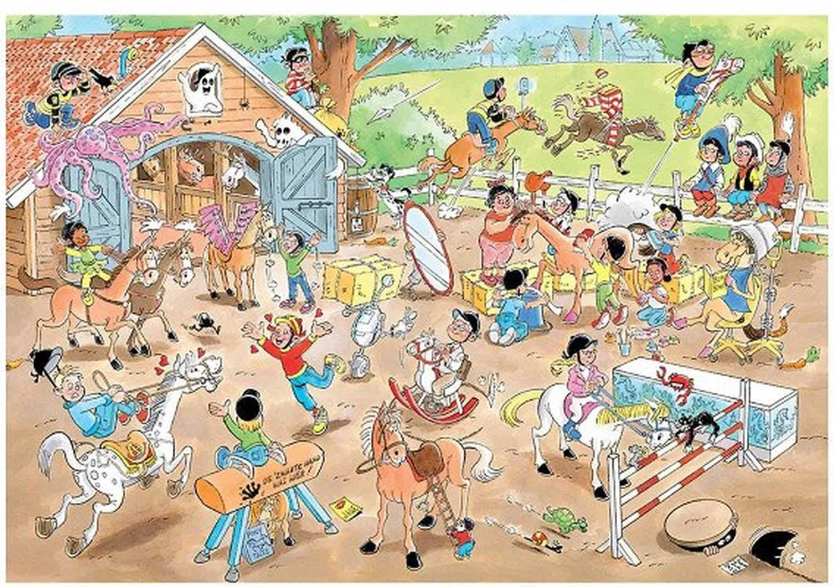 Jan van Haasteren Junior De Manege Puzzel 360 Stuks - Meerkleurig