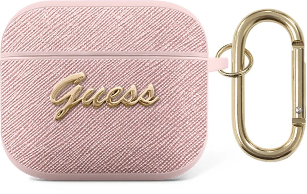 GUESS Saffiano Logo AirPods 3 Hoesje