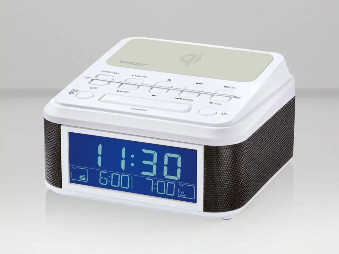 SILVERCREST Bluetooth-wekkerradio DAB+ - Wit - 2x alarm