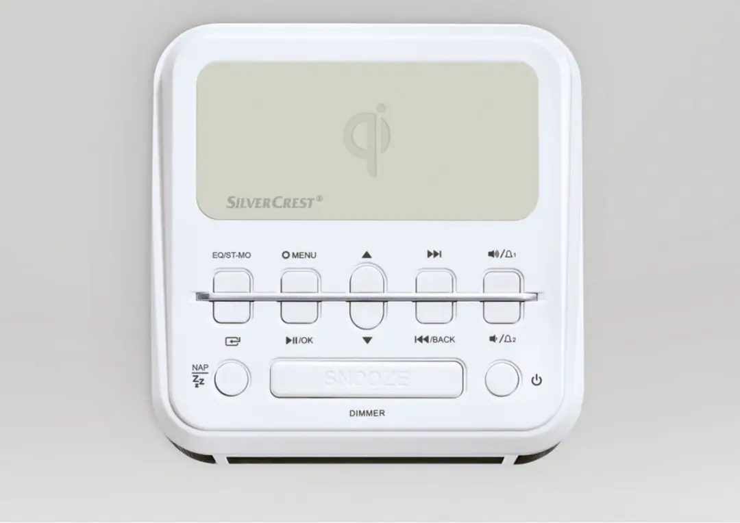 SILVERCREST Bluetooth-wekkerradio DAB+ - Wit - 2x alarm