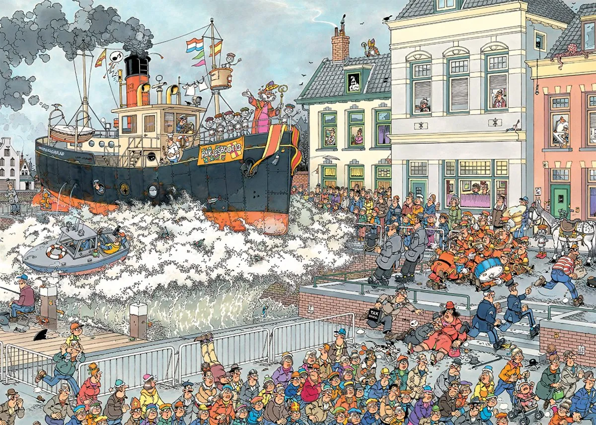 Jan van Haasteren Sinterklaas Intocht Puzzel 1000 Stuks - Meerkleurig