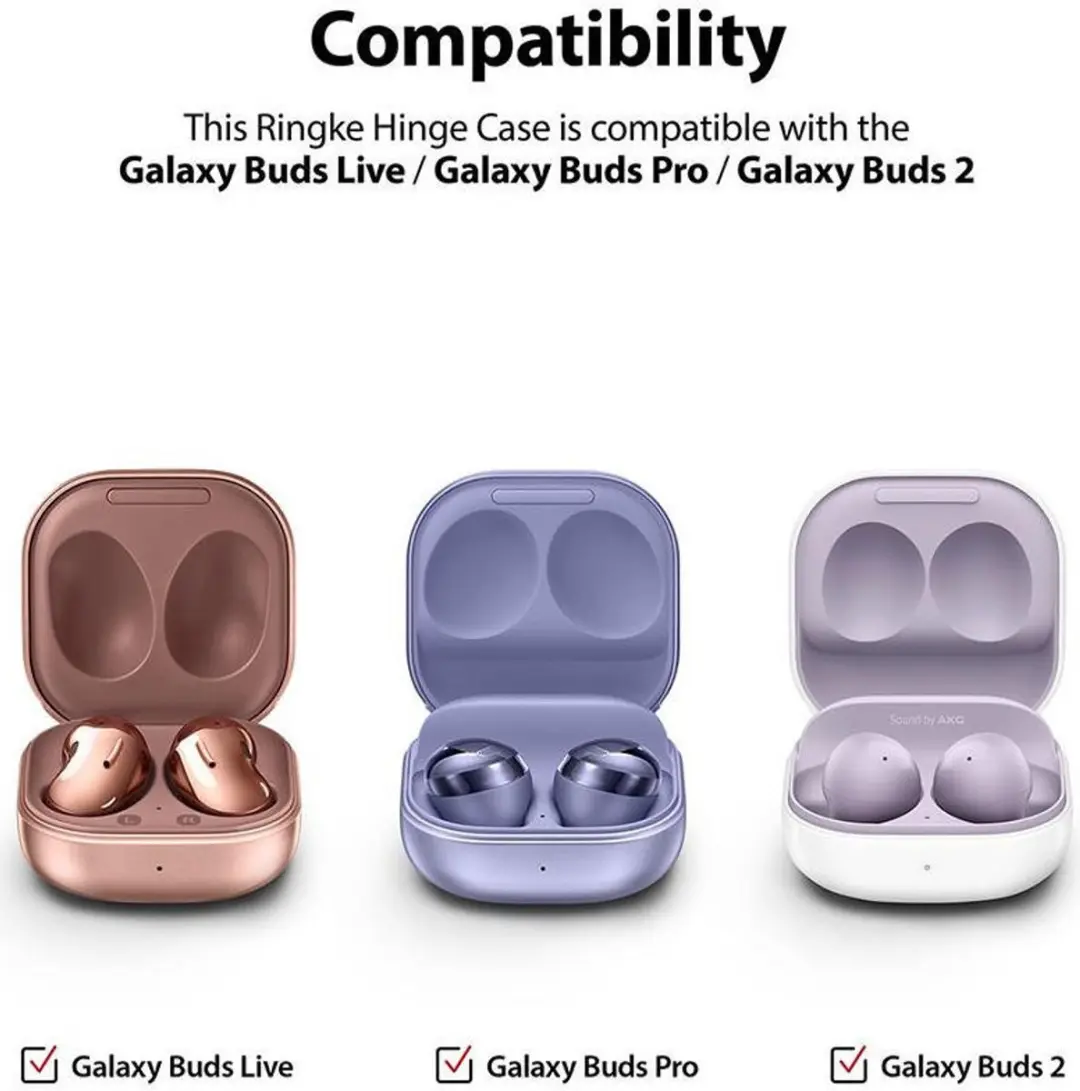 Ringke Hinge Case Samsung Galaxy Buds Live/Pro - Transparant