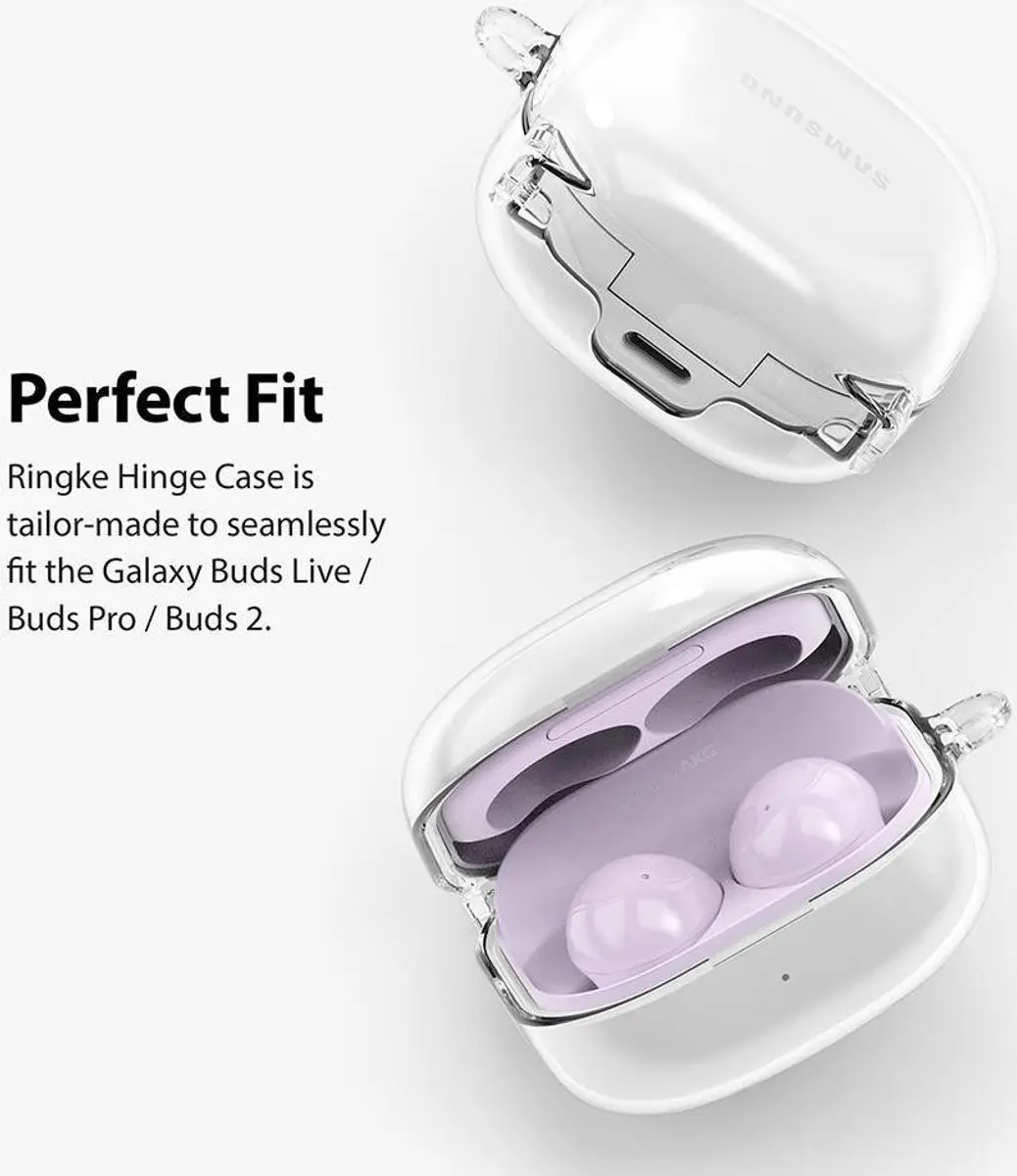 Ringke Hinge Case Samsung Galaxy Buds Live/Pro - Transparant