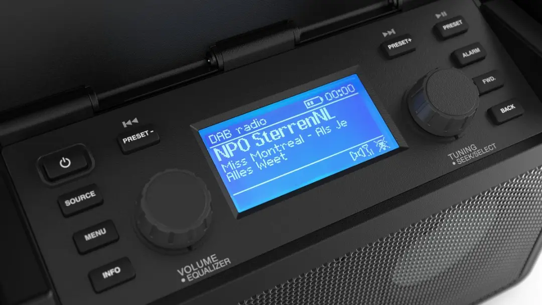 PerfectPro Bouwradio AB1 - 15W - DAB+/FM/Bluetooth - Zwart