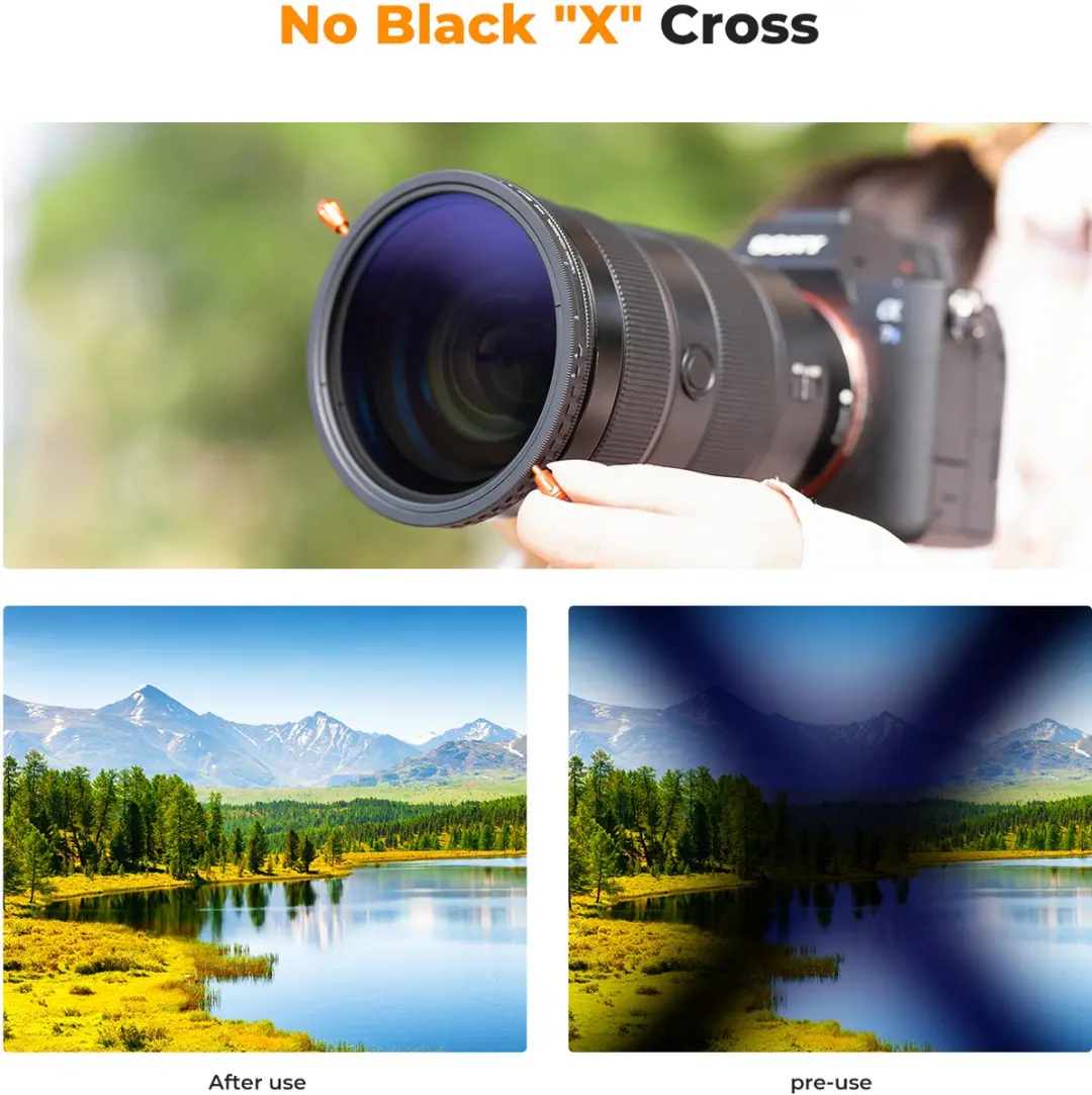 K&F Concept KF01.2601 CPL & ND2-32 Filter 72mm - Blauw/Zwart
