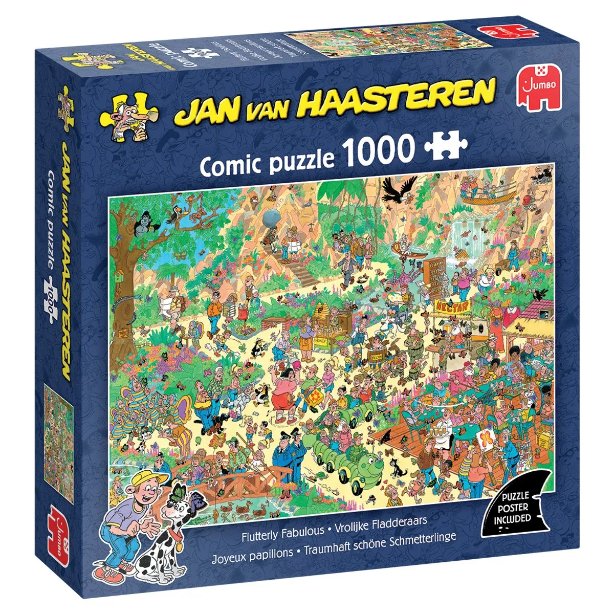 Jan van Haasteren Vrolijke Fladderaars 1000 Puzzeldelen - Meerkleurig