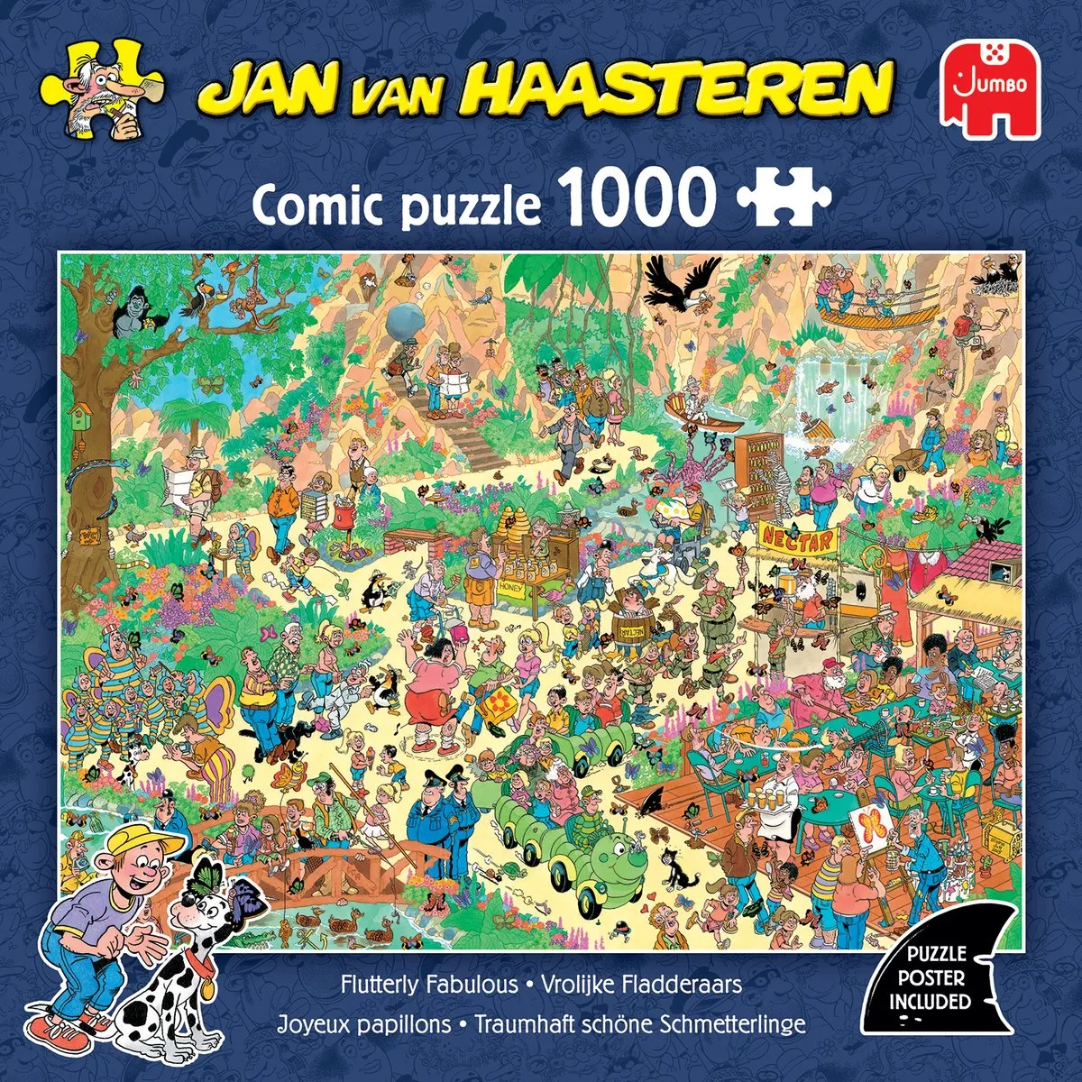 Jan van Haasteren Vrolijke Fladderaars 1000 Puzzeldelen - Meerkleurig