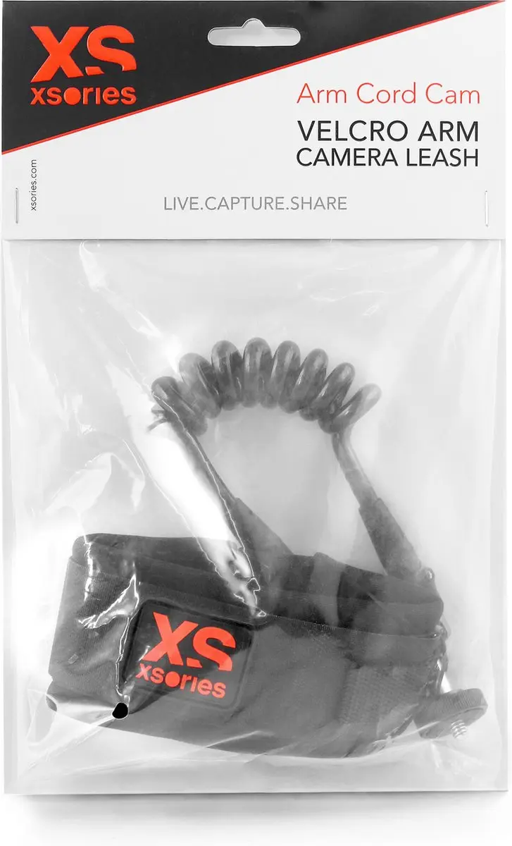 XSories Cord Cam Arm - GoPro Bevestiging - Zwart