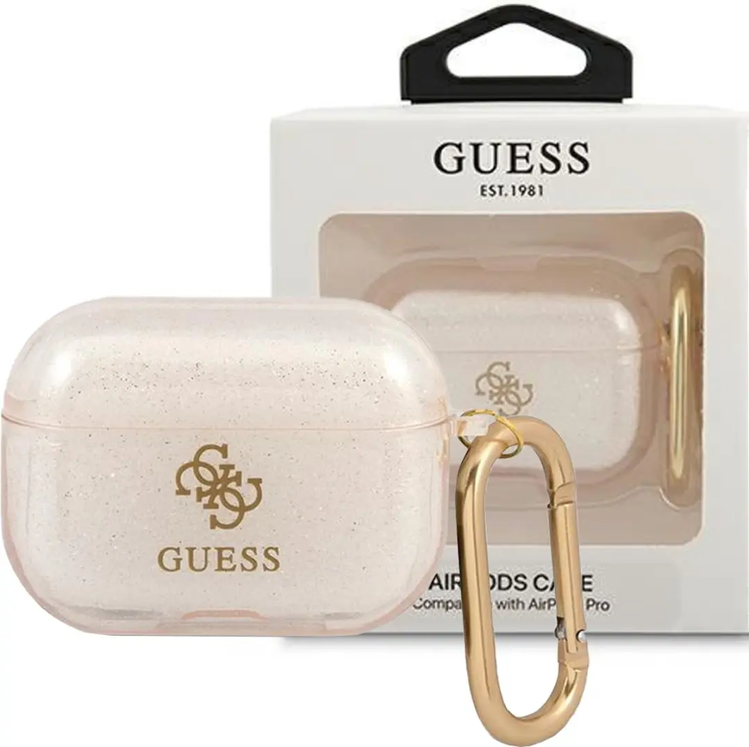GUESS Glitter Case Apple AirPods Pro 1 - Goud