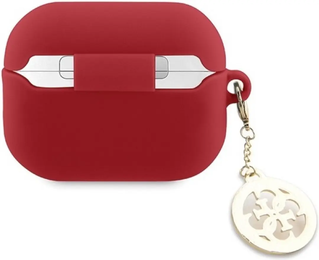 GUESS 4G Diamond Charm Silicone Case - AirPods Pro 2 - Rood