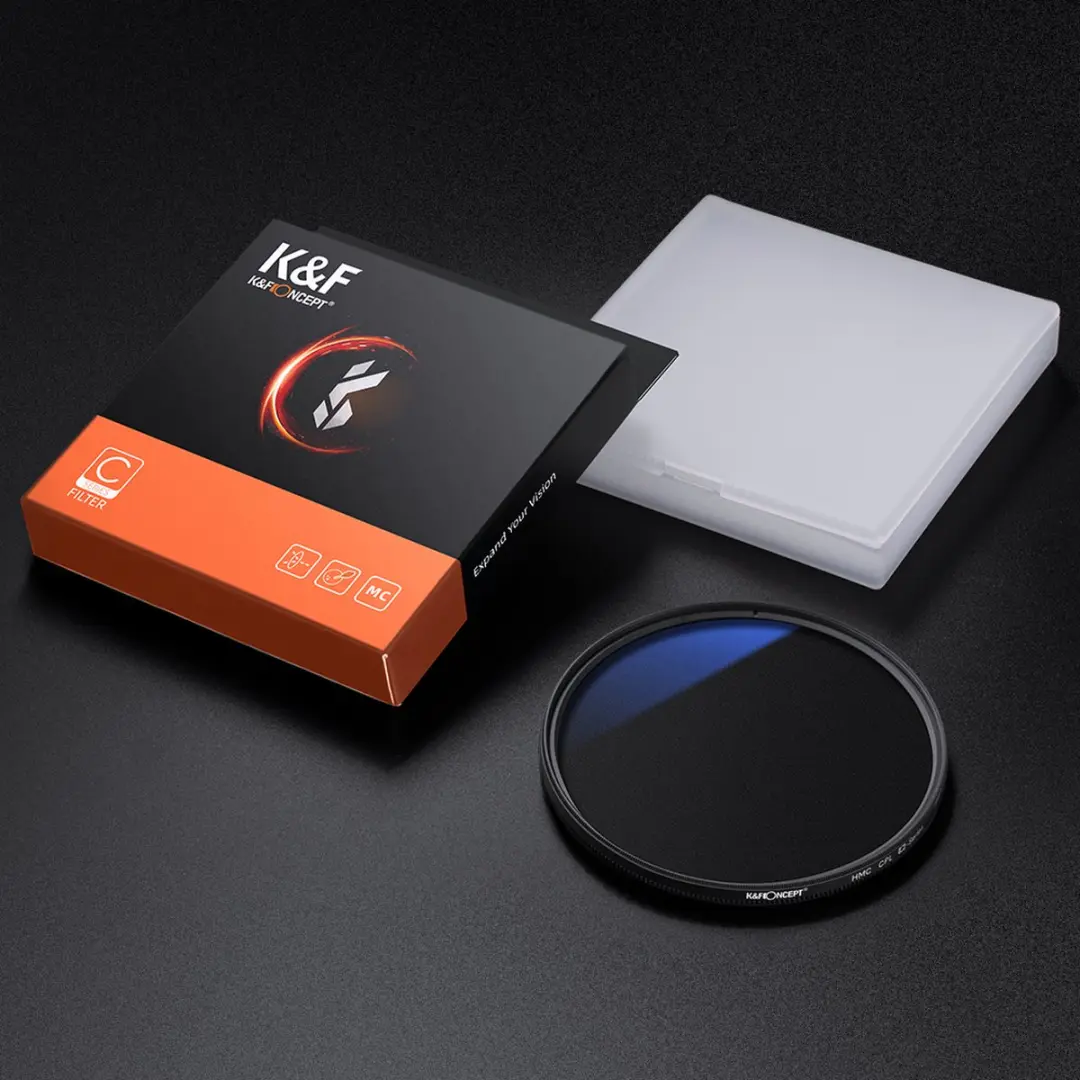 K&F Concept 62mm CPL Filter HMC KF-01.1438 - Zwart