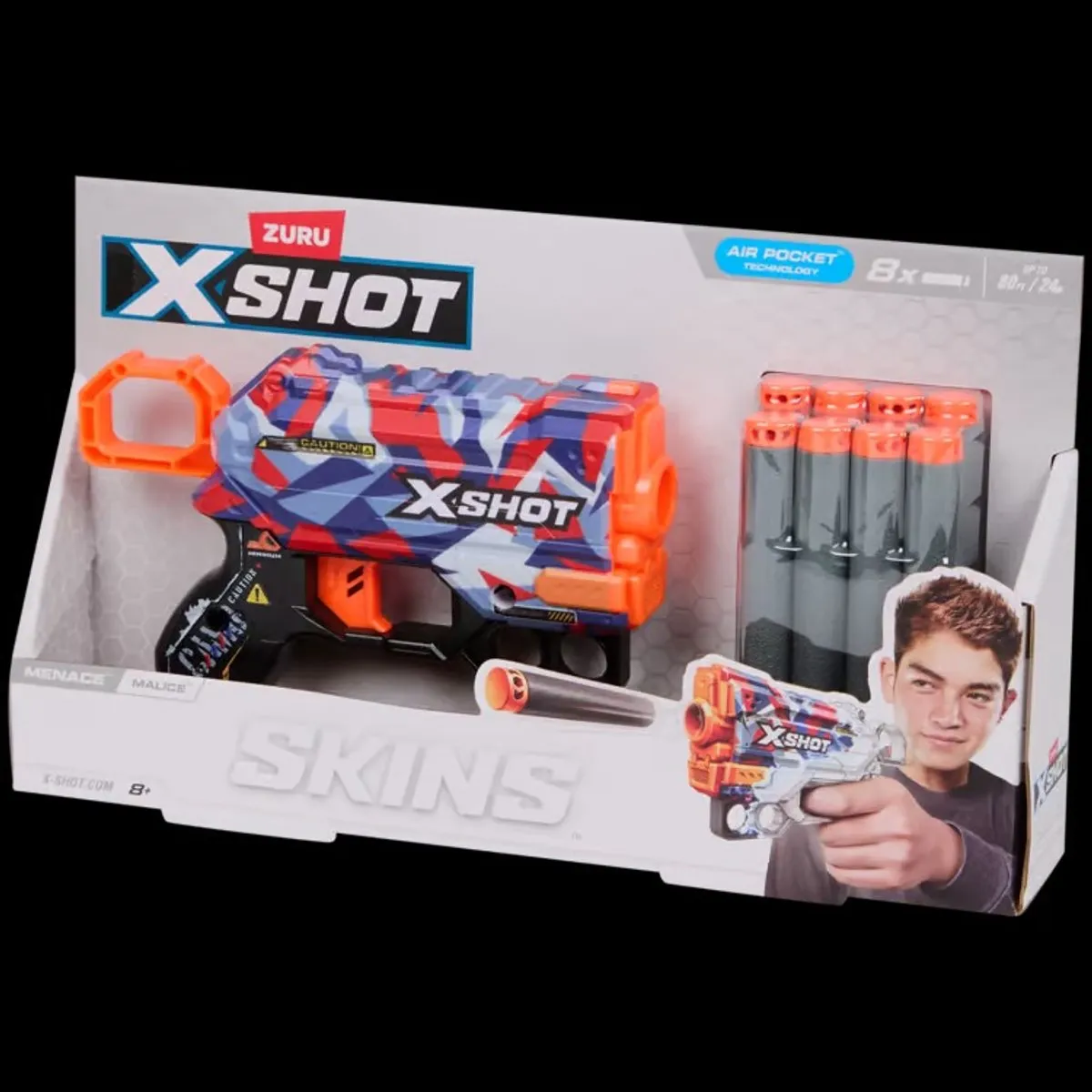 XSHOT Menace Skins - 36515A - Groen/Zwart/Oranje/Wit