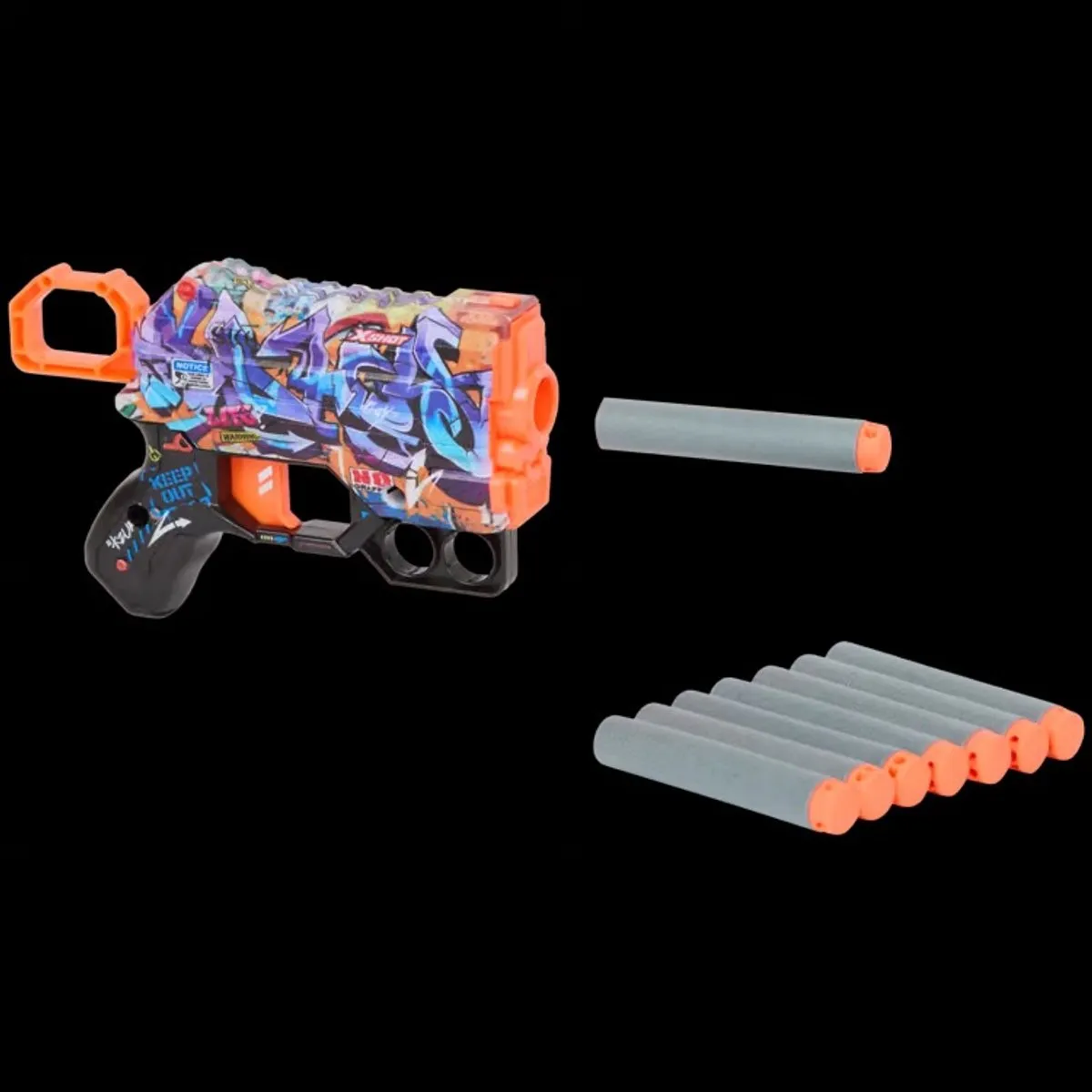 XSHOT Menace Skins - 36515A - Groen/Zwart/Oranje/Wit - afbeelding 6 van 6