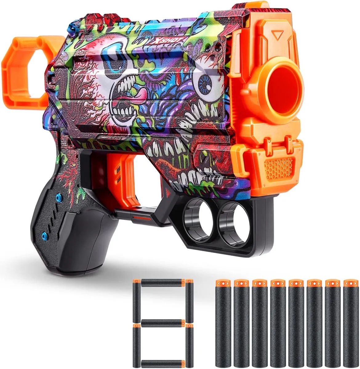 XSHOT Menace Skins - 36515A - Groen/Zwart/Oranje/Wit