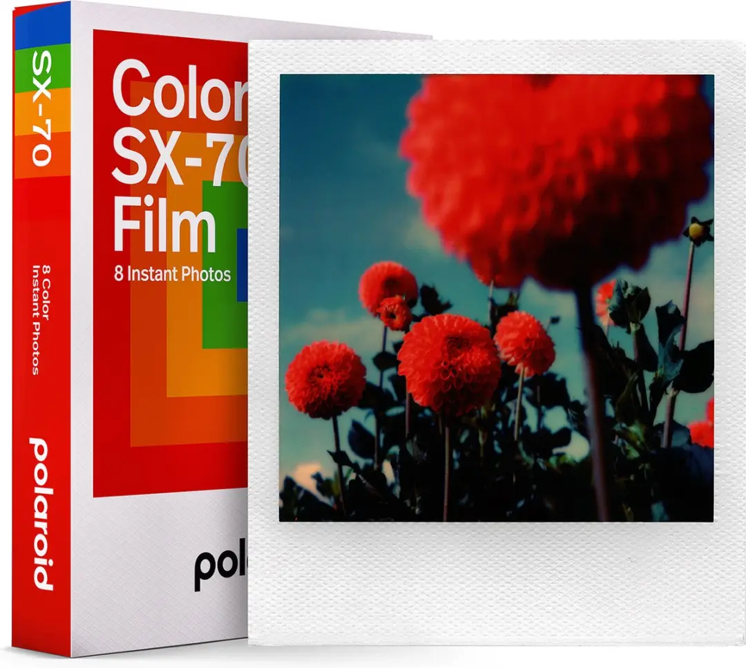 Polaroid Color Instant Film SX70 - 8 Stuks - Zwart