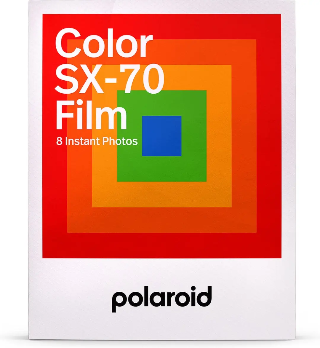 Polaroid Color Instant Film SX70 - 8 Stuks - Zwart