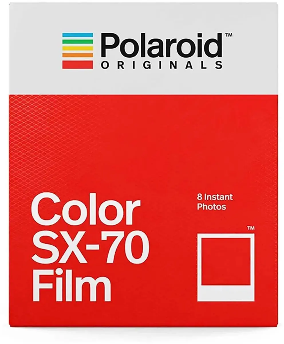 Polaroid Color Instant Film SX70 - 8 Stuks - Zwart