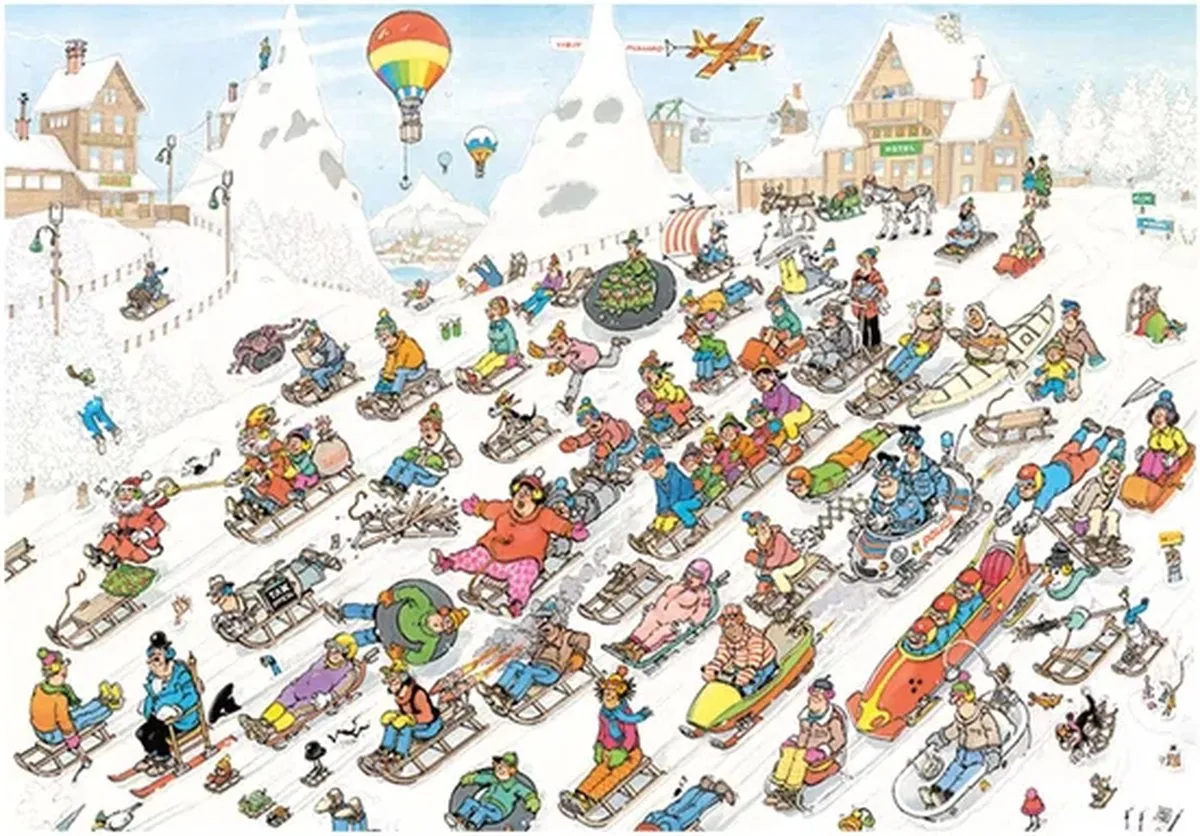 Jan van Haasteren Van Onderen! Puzzel 2000 Stuks - Meerkleurig