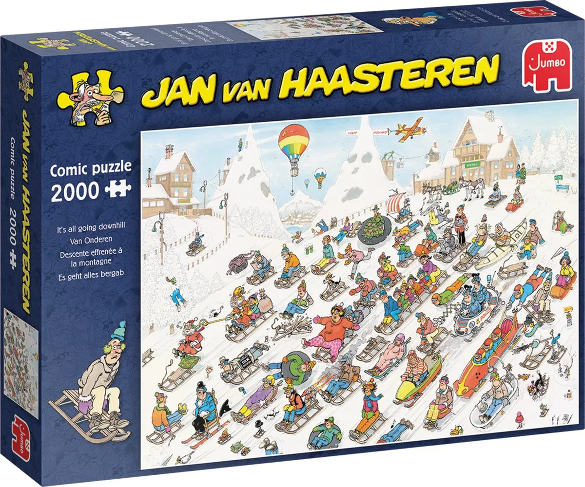 Jan van Haasteren Van Onderen! Puzzel 2000 Stuks - Meerkleurig - afbeelding 6 van 6