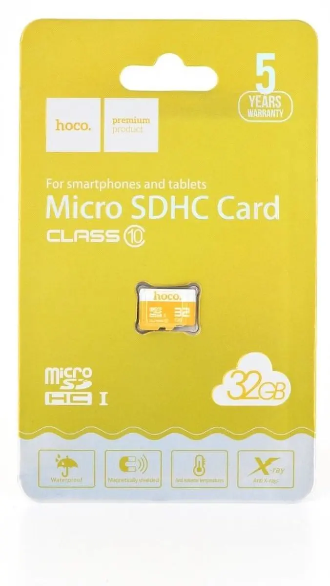 Hoco Micro SD Kaart 32GB - Geel