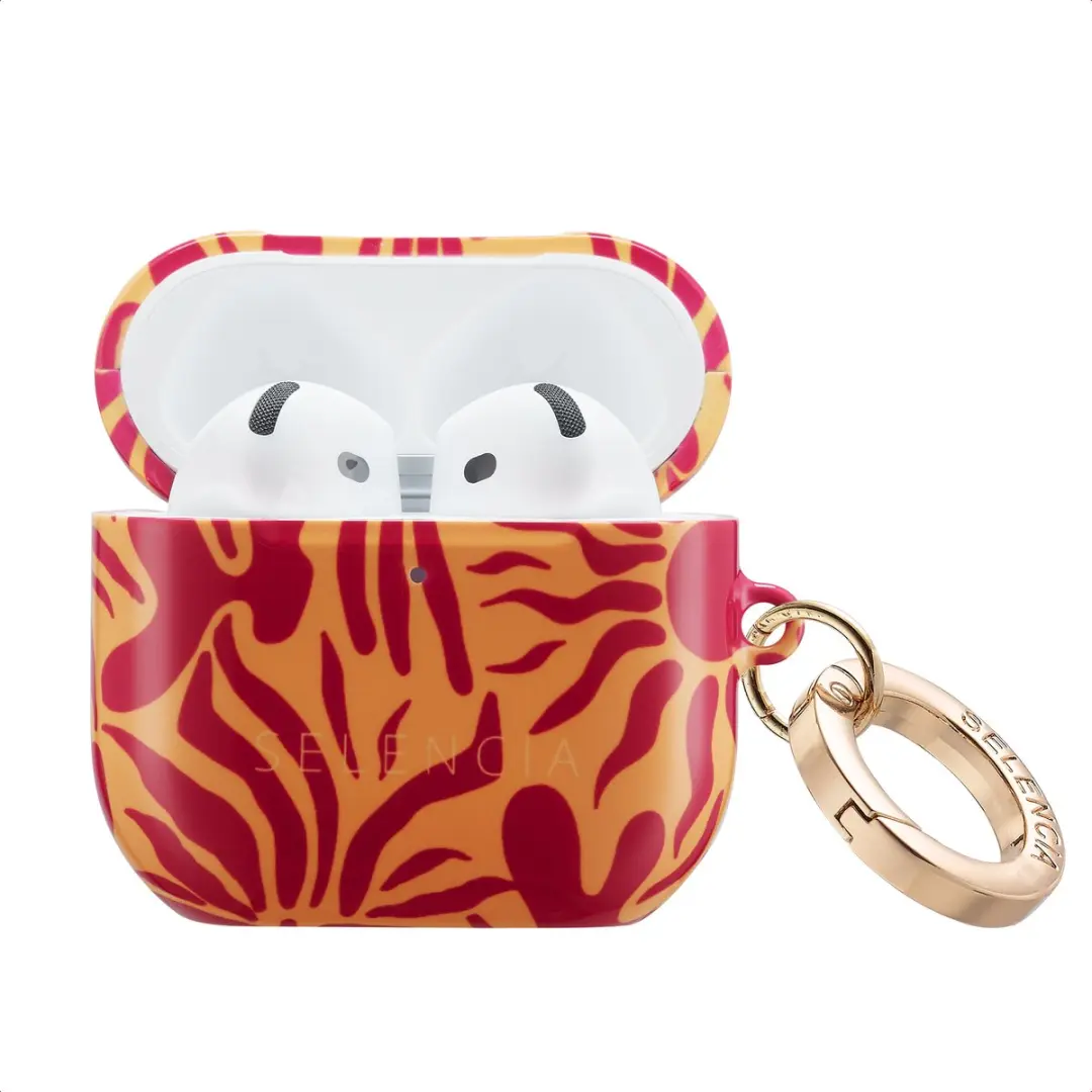 Selencia Hoesje AirPods Pro 3 Tropical Vibes Apricot SH00084339