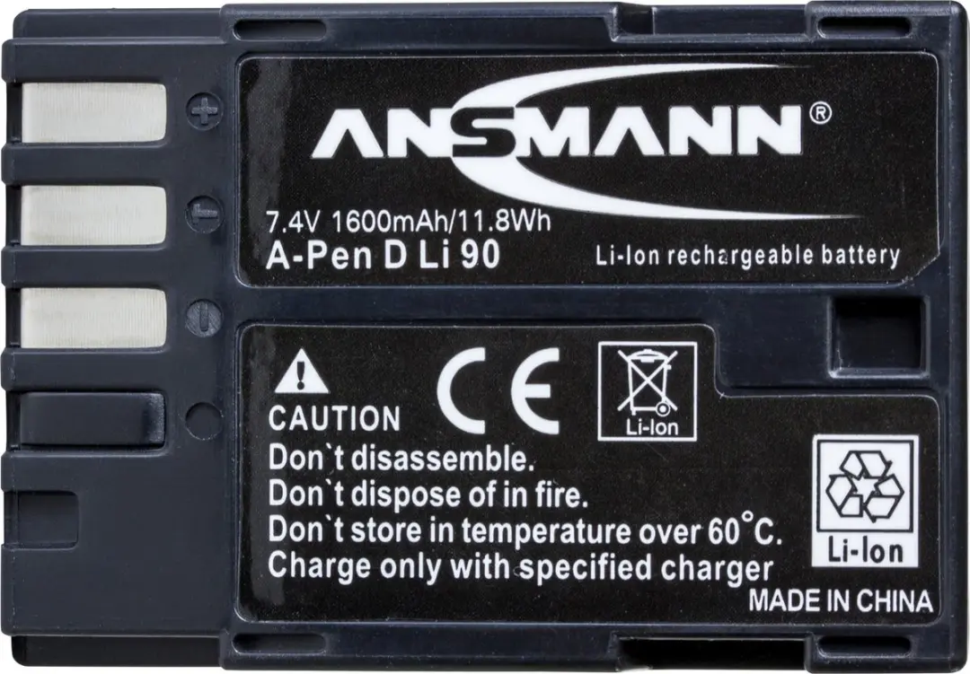 Ansmann A-Pen D-LI90 Accu 1600mAh