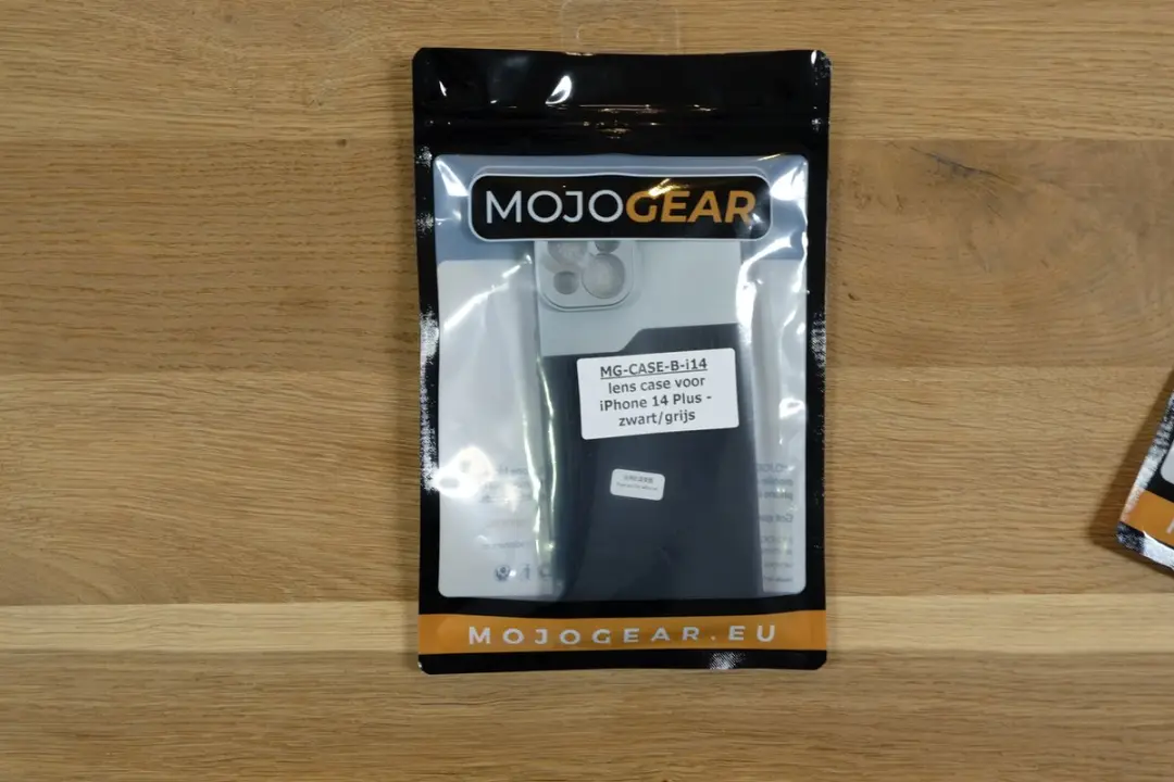 MOJOGEAR MG-CASE-B-i14Plus Lenscase 17mm - iPhone 14 Plus - Zwart/Grijs