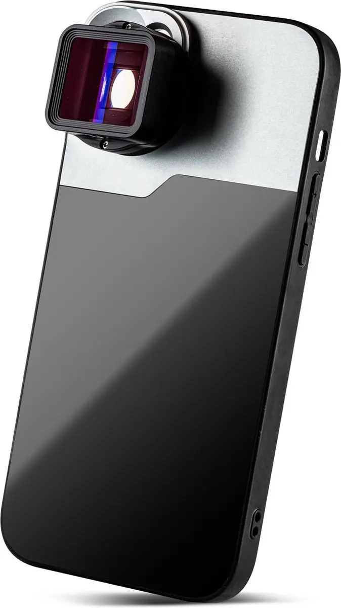 MOJOGEAR MG-CASE-B-i14Plus Lenscase 17mm - iPhone 14 Plus - Zwart/Grijs