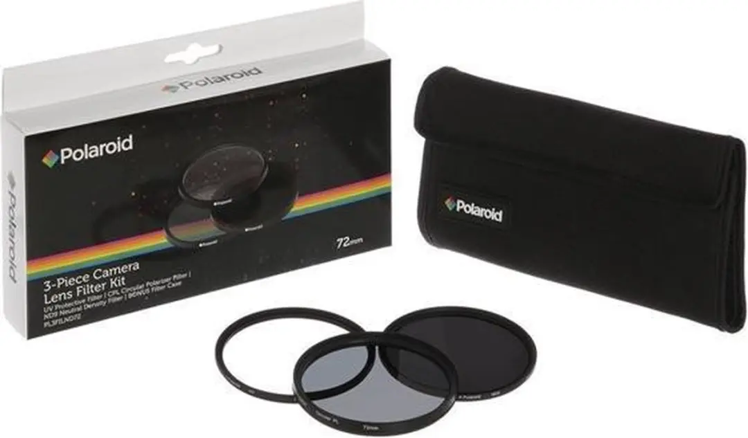 Polaroid Luxe Filterkit 52mm - UV/Polarisatie/Grijs - PL3FILND52