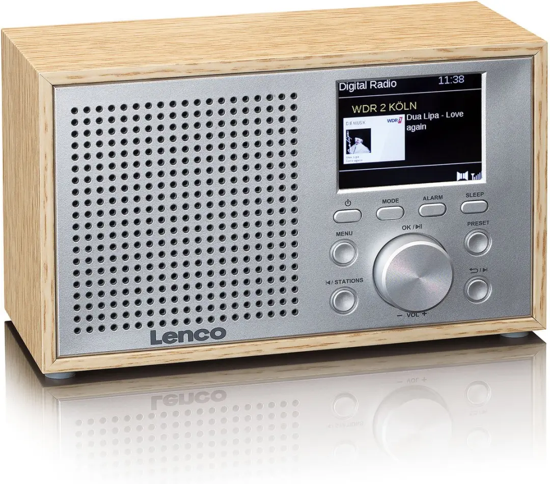 Lenco DAR-017WD DAB/FM Radio - Bluetooth - Hout