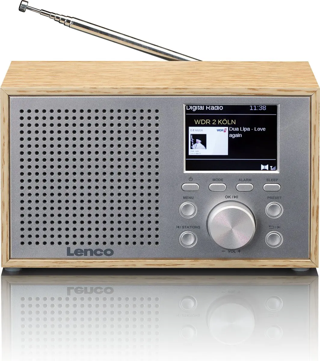Lenco DAR-017WD DAB/FM Radio - Bluetooth - Hout