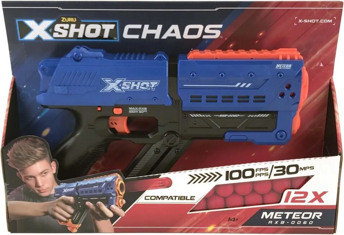 XSHOT Chaos Meteor RXB-0060 Rival Blaster - Blauw - afbeelding 3 van 6