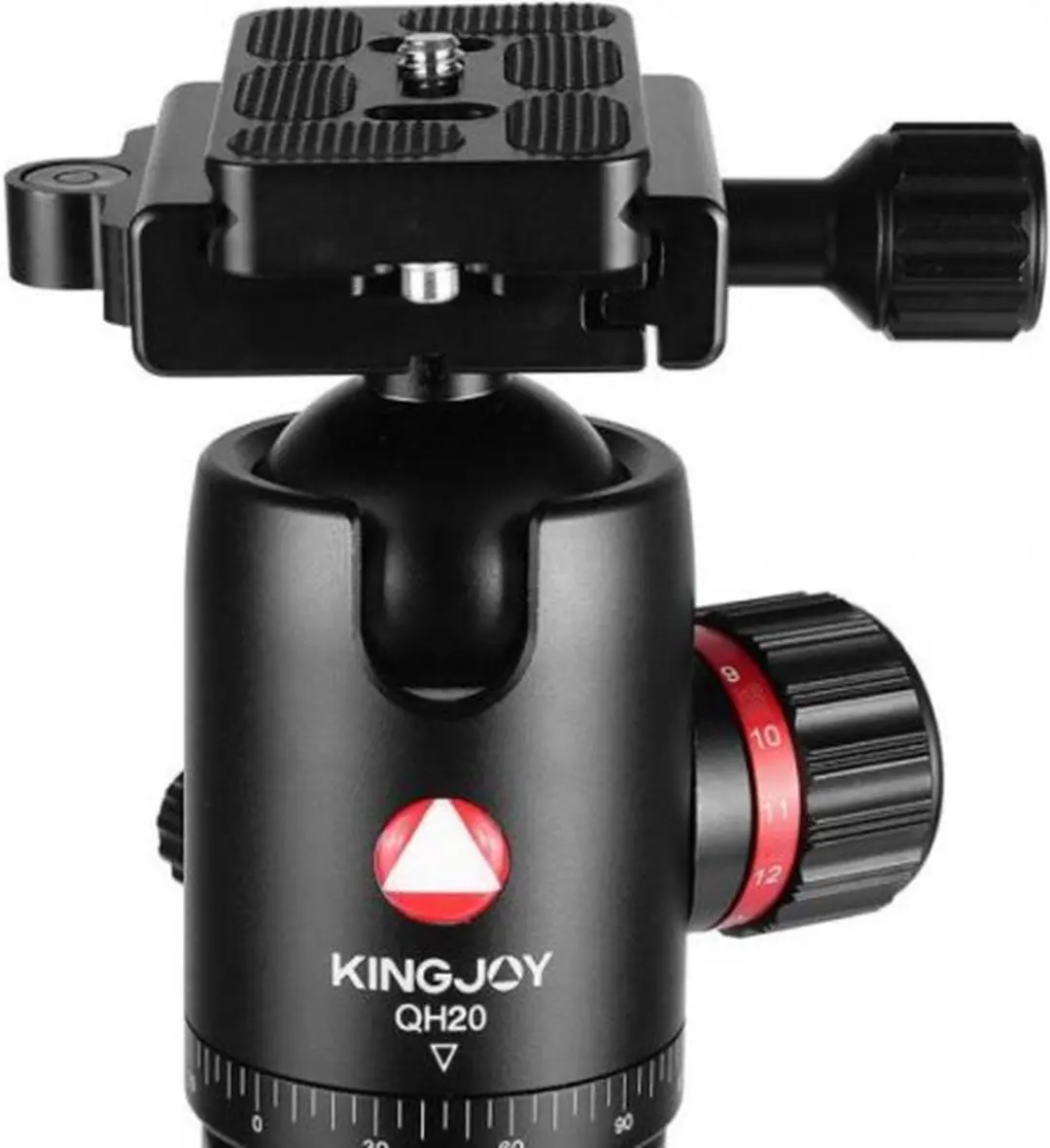 Kingjoy Driepoot K3208 Carbon + QH20 Balhoofd - Zwart