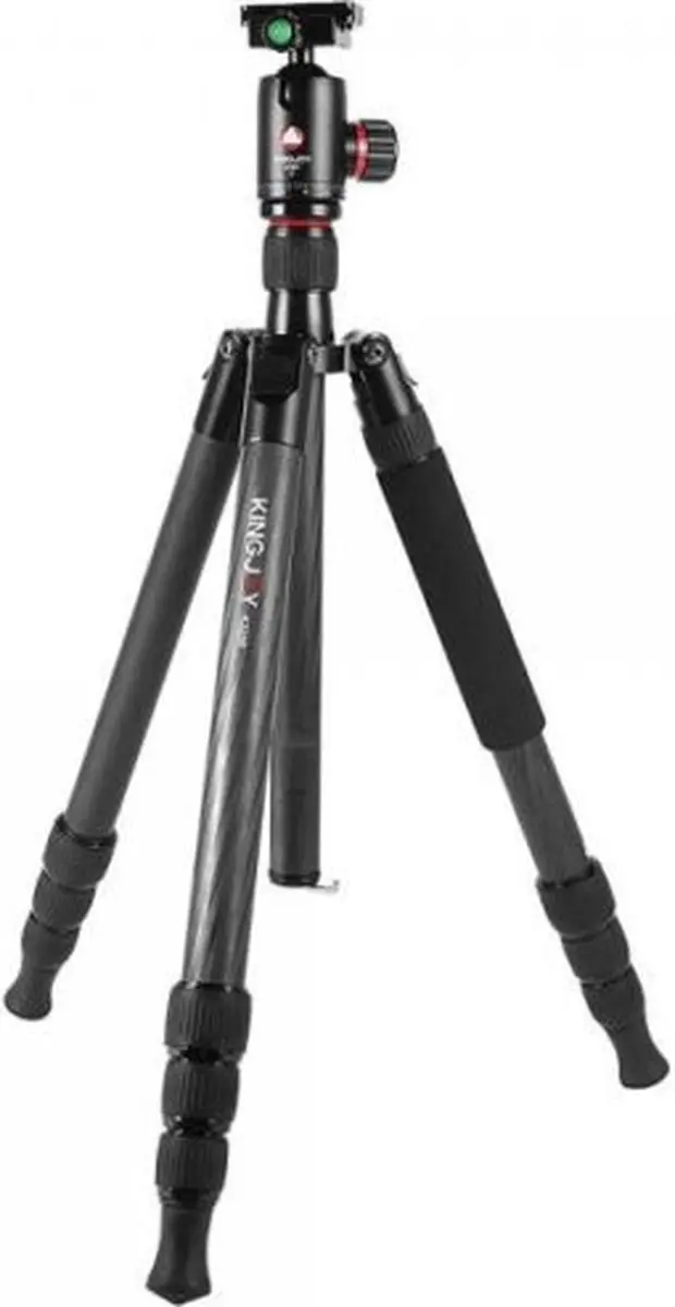 Kingjoy Driepoot K3208 Carbon + QH20 Balhoofd